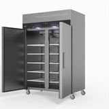 1200 Litre Upright Double Door Stainless Steel Door Freezer