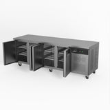 Four Door Commercial Worktop / Under Bench Fridge 700mm Depth