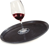 1400GR2004 GriptiteTM 2 Round Non-Skid Tray 350mm in Black specially designed stain & odour resistant
