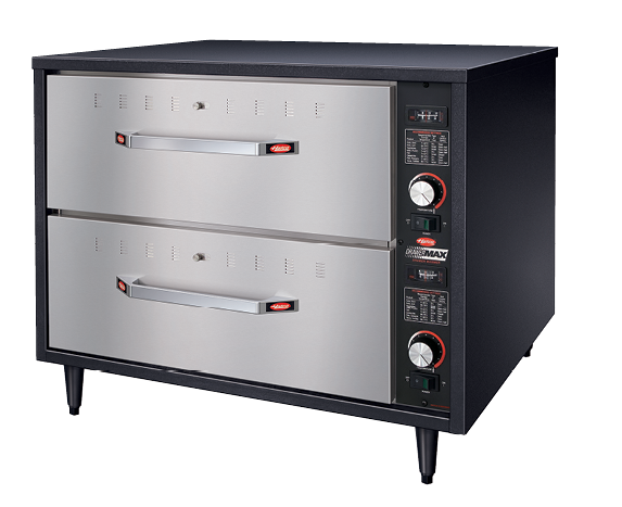HDM-2 Hatco DrawerMax Drawer Warmers - 2 draws with individual on/off switch and independent temp control per draw - 749mm x 576mm x 512mm (excluding legs)