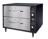 HDM-2 Hatco DrawerMax Drawer Warmers - 2 draws with individual on/off switch and independent temp control per draw - 749mm x 576mm x 512mm (excluding legs)