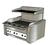 IG900 ICARUS BENCHTOP 900MM CHARGRILL WITH VAPORISING HEARTH