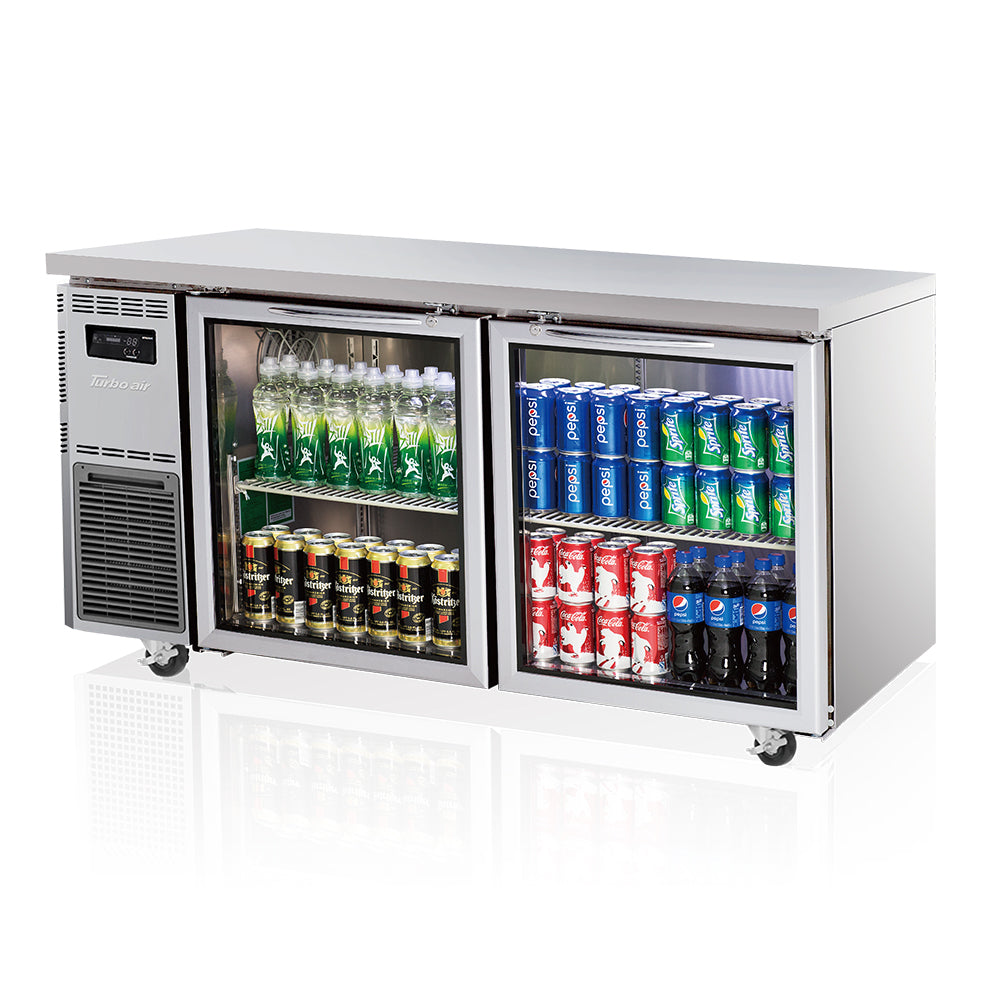 Under Counter Glass Door Fridge KGR15-2S-N