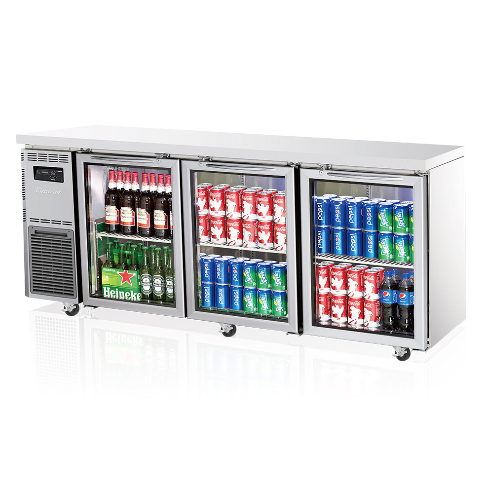 Under Counter Glass Door Fridge KGR18-3S-N