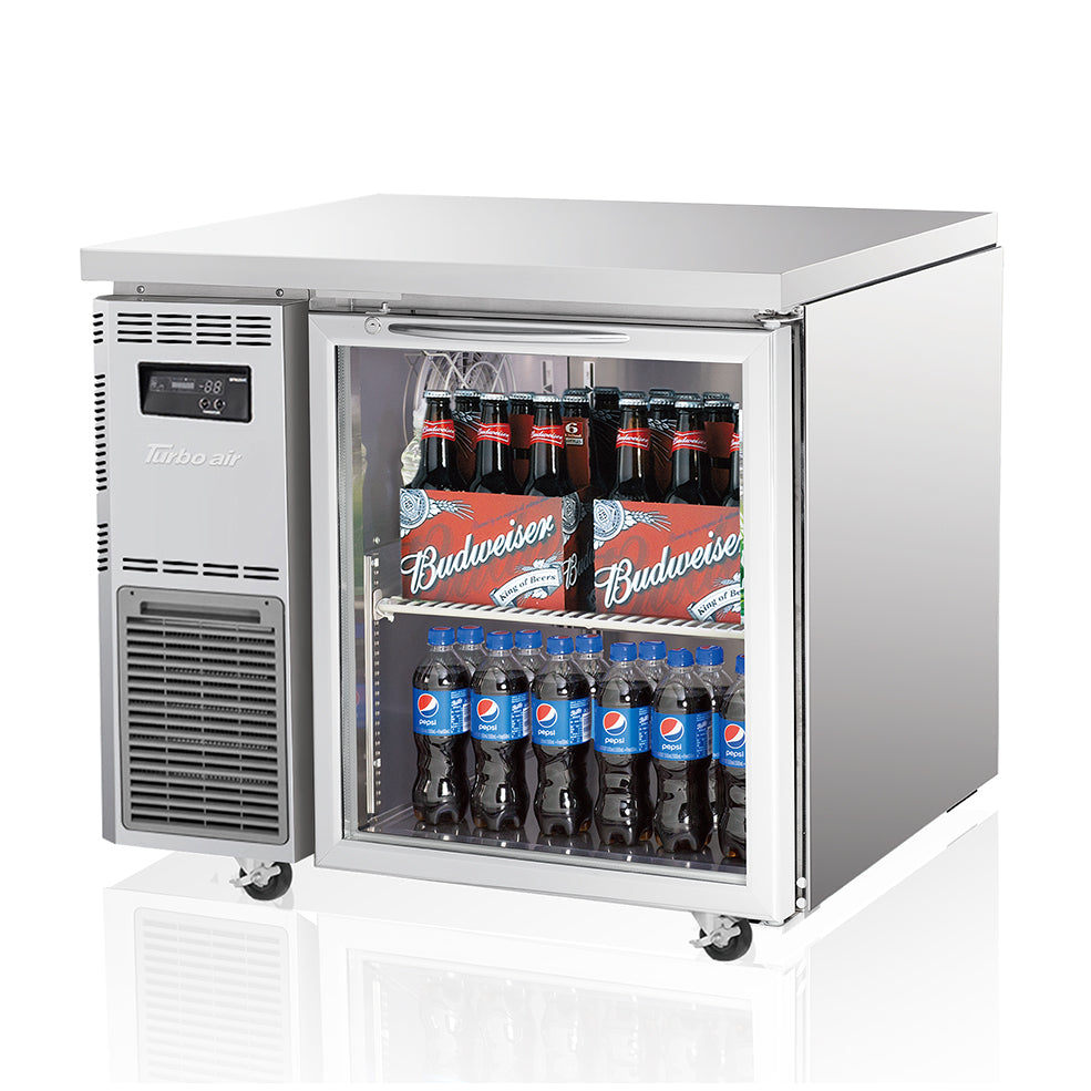 Under Counter Glass Door Fridge KGR9-1S-N