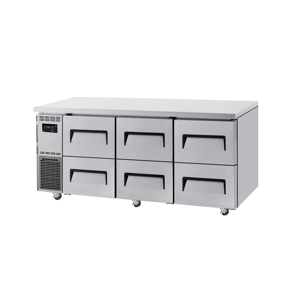 Undercounter 6 Drawer Fridge KUR18-2D-6-N