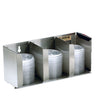 L1014 San Jamar Counter Or Wall Mounted Lid Organiser 3 Stacks 165mm x 362mm 133mm