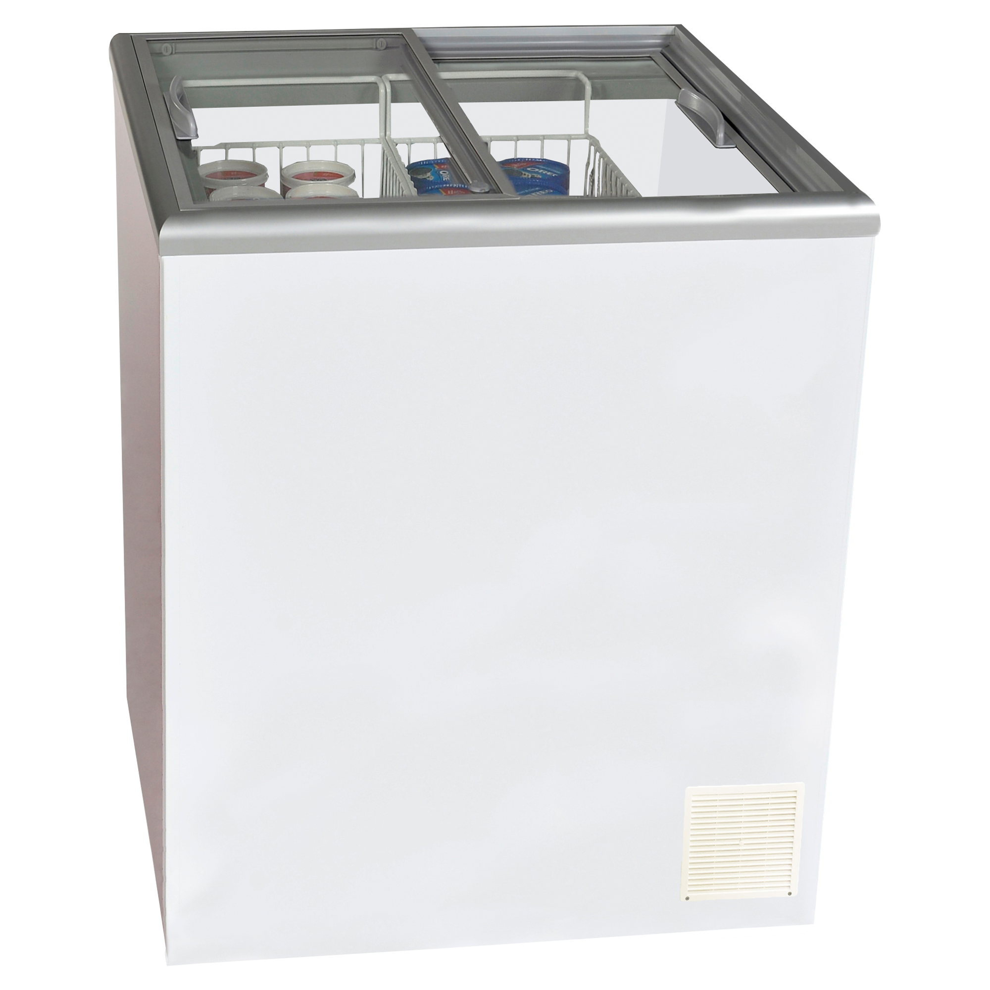 Nova 2 GSL - Glass Sliding Lid Flat Top Display & Storage Freezer
