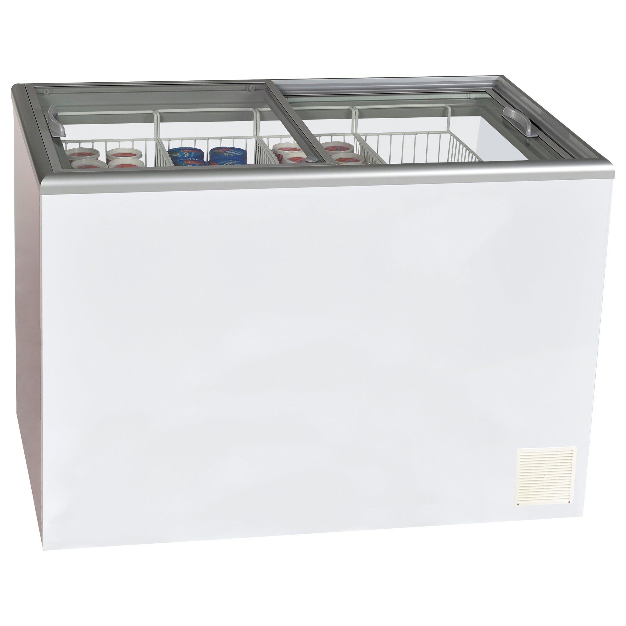 Nova 4 GSL - Glass Sliding Lid Flat Top Display & Storage Freezer
