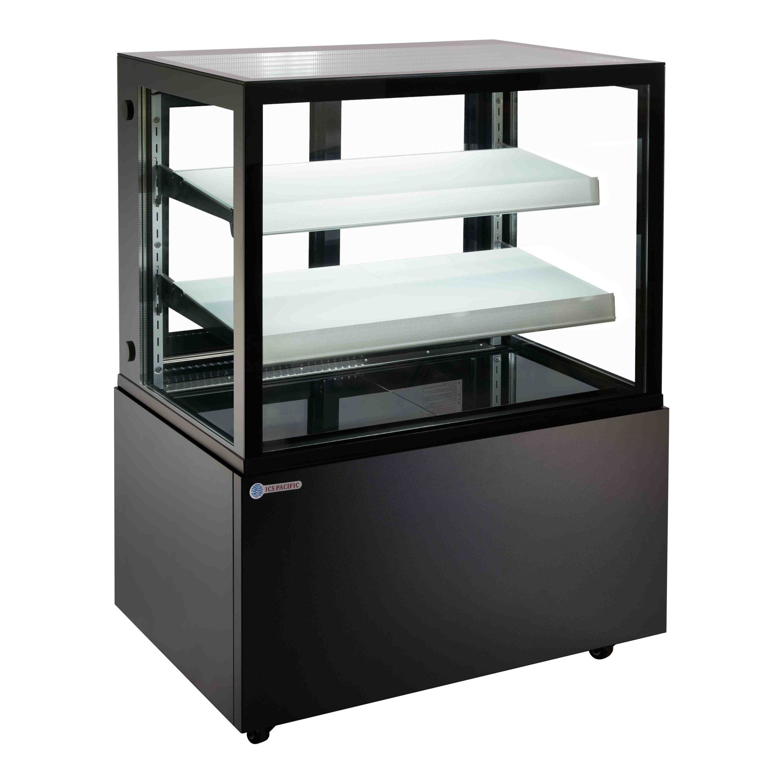 Novara 90 Black Floor Standing Refrigerated Display
