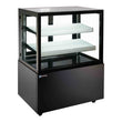 Novara 90 Black Floor Standing Refrigerated Display