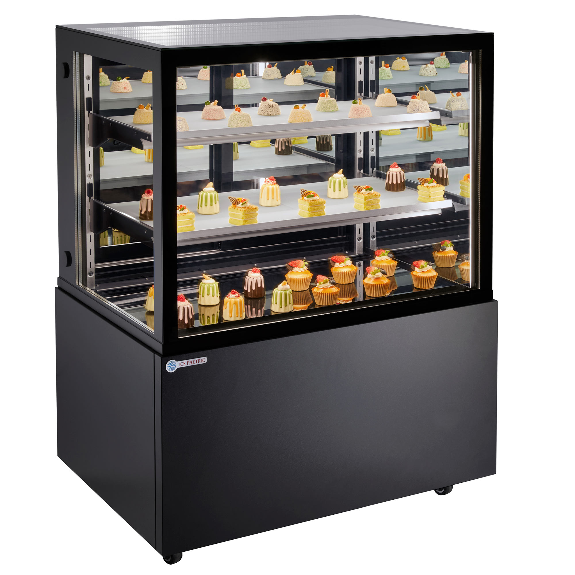 Novara Echo 90 Black Floor Standing Refrigerated Display