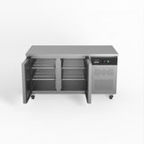 Two Door Commercial Worktop / Under Bench Fridge 800mm Depth