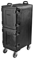 PC600N03 Carlisle Cateraide™ Black 2-Door Insulated Front Loading Food Pan Carrier 616mm x 432mm x 1270mm