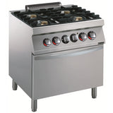 Gas 800mm 4 Open Burners with Electric Static Oven