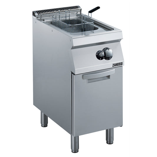 Gas 400mm Single Well 15L Freestanding V-Shaped Deep Fryer