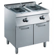 Gas 800mm Twin Well 2 x 15L Freestanding V-Shaped Deep Fryer