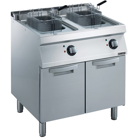 Electric 800mm Twin Well 2 x 14L Freestanding Tube Deep Fryer