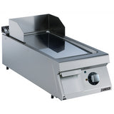 Electric 400mm Smooth Polished Chrome Sloped Plate Fry Top