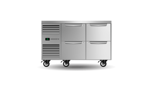 SKOPE – Four Drawer, Two Bay, Underbench GN 1/1 Fridge PG11.UBR.2.D4