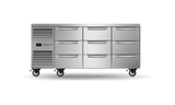 SKOPE – Nine Drawer, Three Bay, Underbench GN 1/1 Fridge PG11.UBR.3.D9