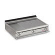 3 Burner Electric Fry Top with 2/3 Smooth 1/3 Ribbed Mild Steel Plate and Thermostat Control Q70FT/E1220