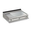 3 Burner Electric Fry Top with 2/3 Smooth 1/3 Ribbed Chrome Plate and Thermostat Control Q70FT/E1225