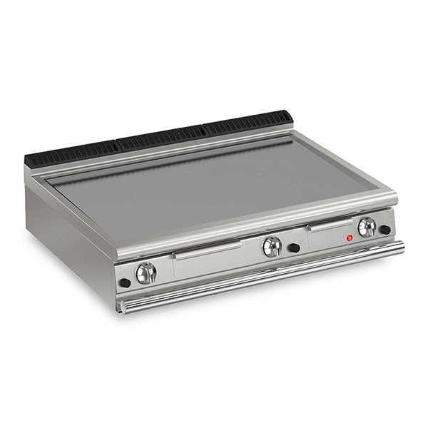 3 Burner Gas Fry Top with Smooth Mild Steel Plate and Thermostat Control Q90FTT/G1200