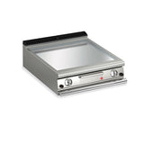 2 Burner Gas Fry Top with Smooth Chrome Plate and Thermostat Control Q90FTT/G805