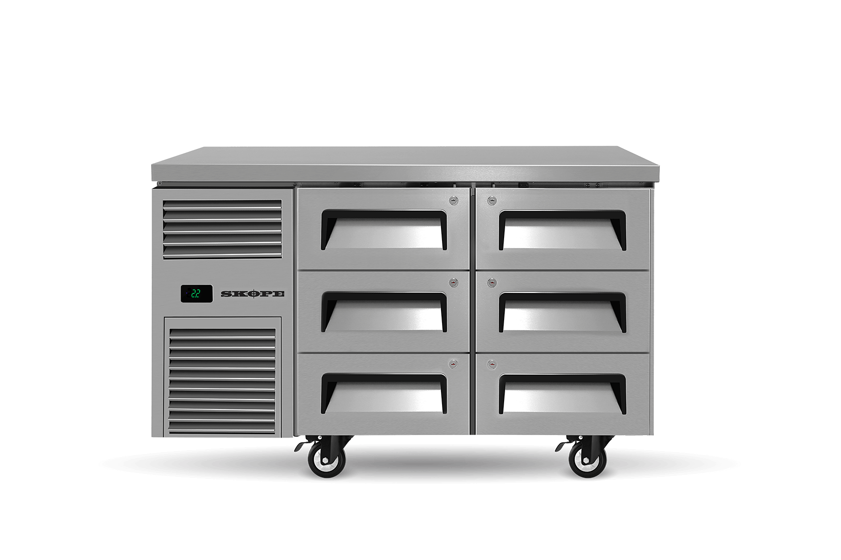 SKOPE – ReFlex 6 Drawer Underbench GN 1/1 Fridge RF7.UBR.2.D6