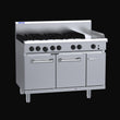 RS-6B3P Luus 6 Burner 300mm Griddle with Oven