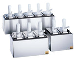 P9712 San Jamar Condiment Pump Service Centers 2 well with 2 pumps