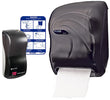 T1440TBK San Jamar Touchless Hands Free Washing Station Combo – Automatic Soap Dispenser & Towel Dispenser including hand washing chart