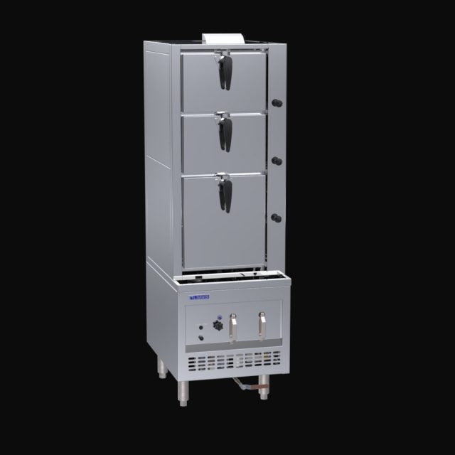 SCM-60 600mm 3 Deck Steam Cabinet