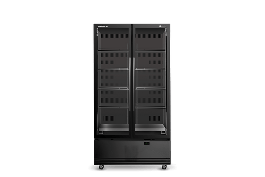 SKB900N-A 2 Glass Door Display or Storage Fridge