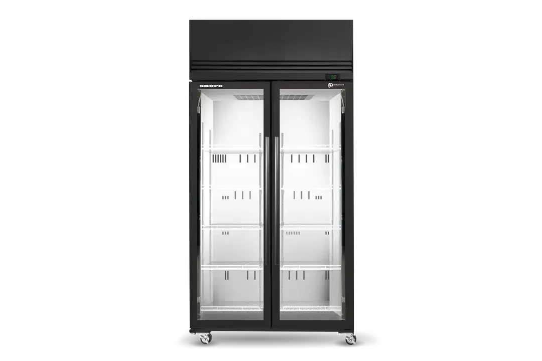 SKFT1000N-A 2 Glass Door Upright Display or Storage Freezer