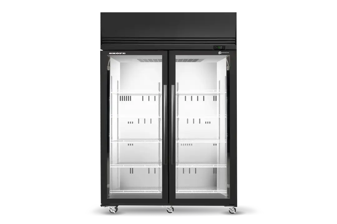 SKFT1300N-A 2 Glass Door Upright Display or Storage Freezer