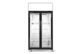 SKT1000N-AC 2 Glass Door Display or Storage Fridge, Lit Sign