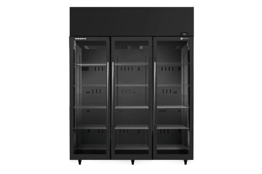SKT1500N-A 3 Glass Door Display or Storage Fridge