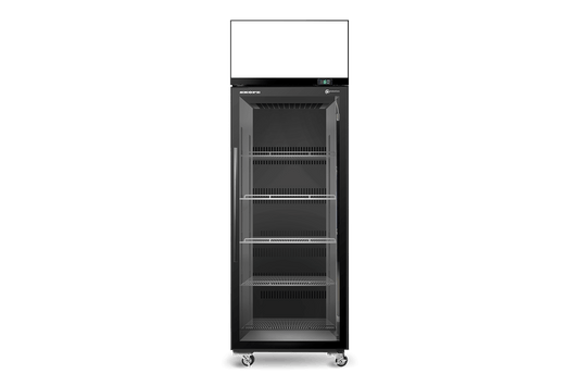 SKT650N-AC 1 Glass Door Display or Storage Fridge, Lit Sign