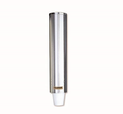 C4400PF San Jamar Wall Mount Pull Type Foam Cup Dispensers – Stainless Steel