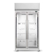 TMF1000N-A 2 Glass Door Upright Display or Storage Freezer