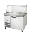 HSP18UBASS-000-N Banksia - One Door Stainless Steel Prep Counter Refrigerator With Angled Blown Air Well - Without Canopy