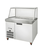HSP18UBASS-000-N Banksia - One Door Stainless Steel Prep Counter Refrigerator With Angled Blown Air Well - Without Canopy