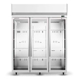 TMF1500N-A 3 Glass Door Upright Display or Storage Freezer