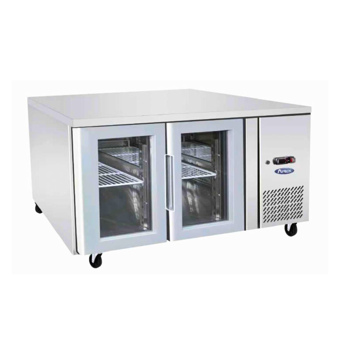 Glass 2 Door Cooling Fridge Table 1360mm EPF3721