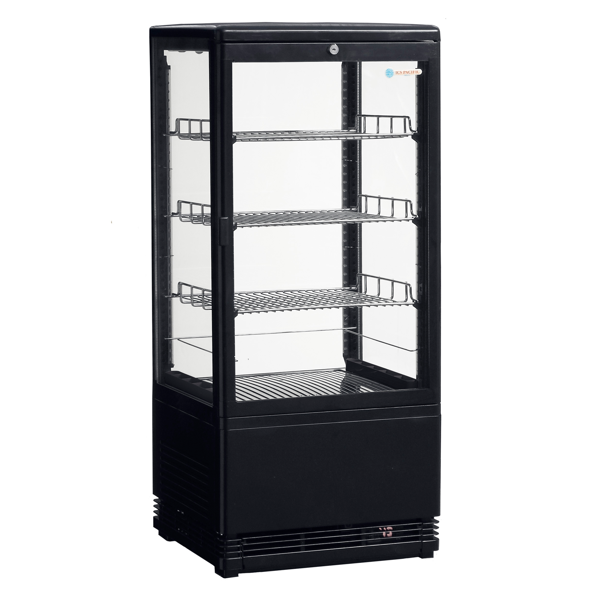 Venice Black Mid-size Counter Top Refrigerated Display