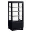 Venice Black Mid-size Counter Top Refrigerated Display