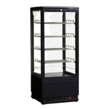 ICS Venice Tower - Black Large Counter Top Refrigerated Display