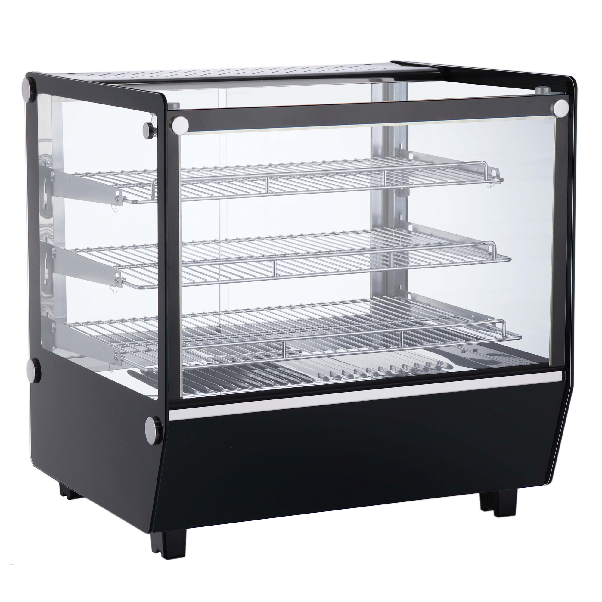 Verona 70 Heated Black Counter Top Display